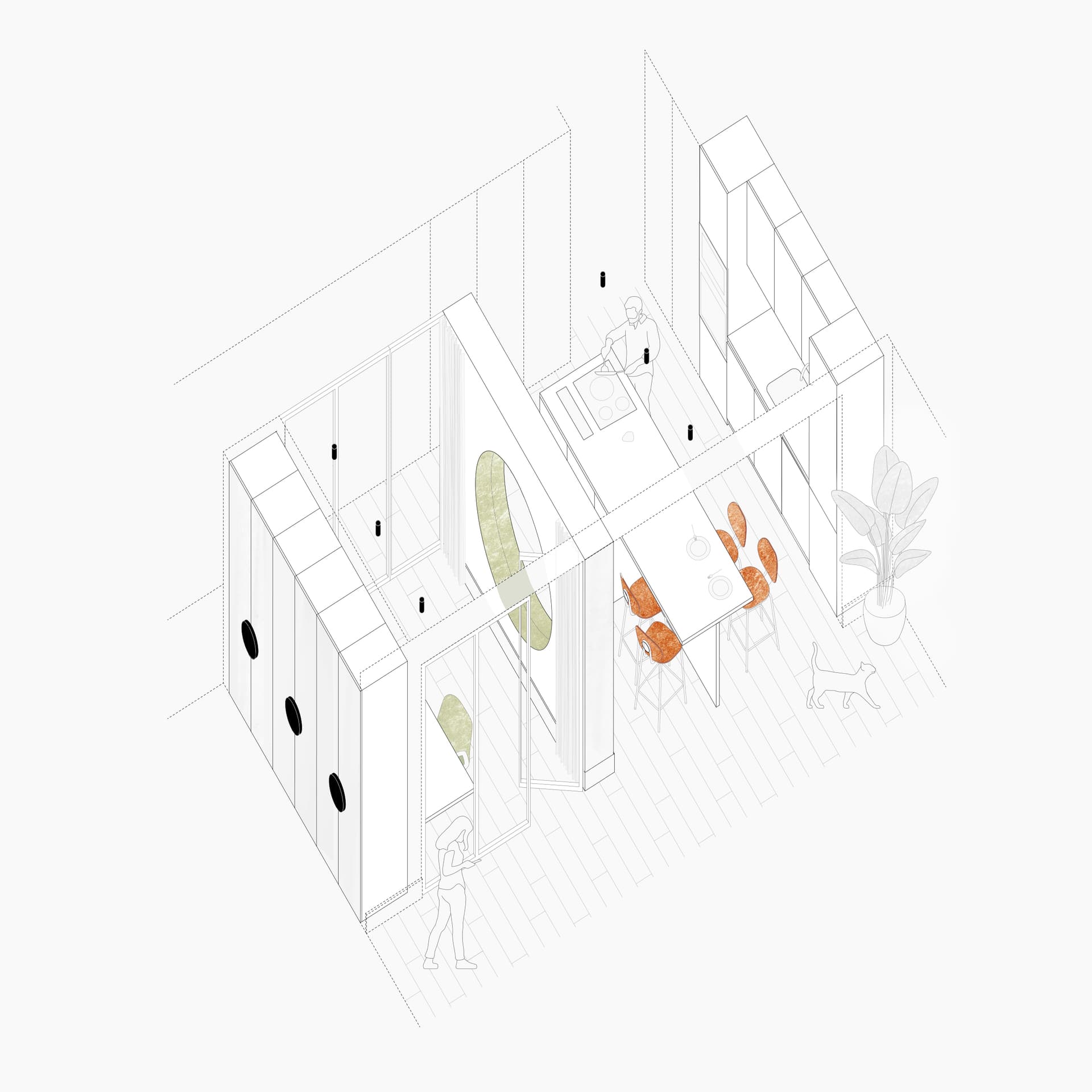 Axonometric image 4 for CASA MZF
