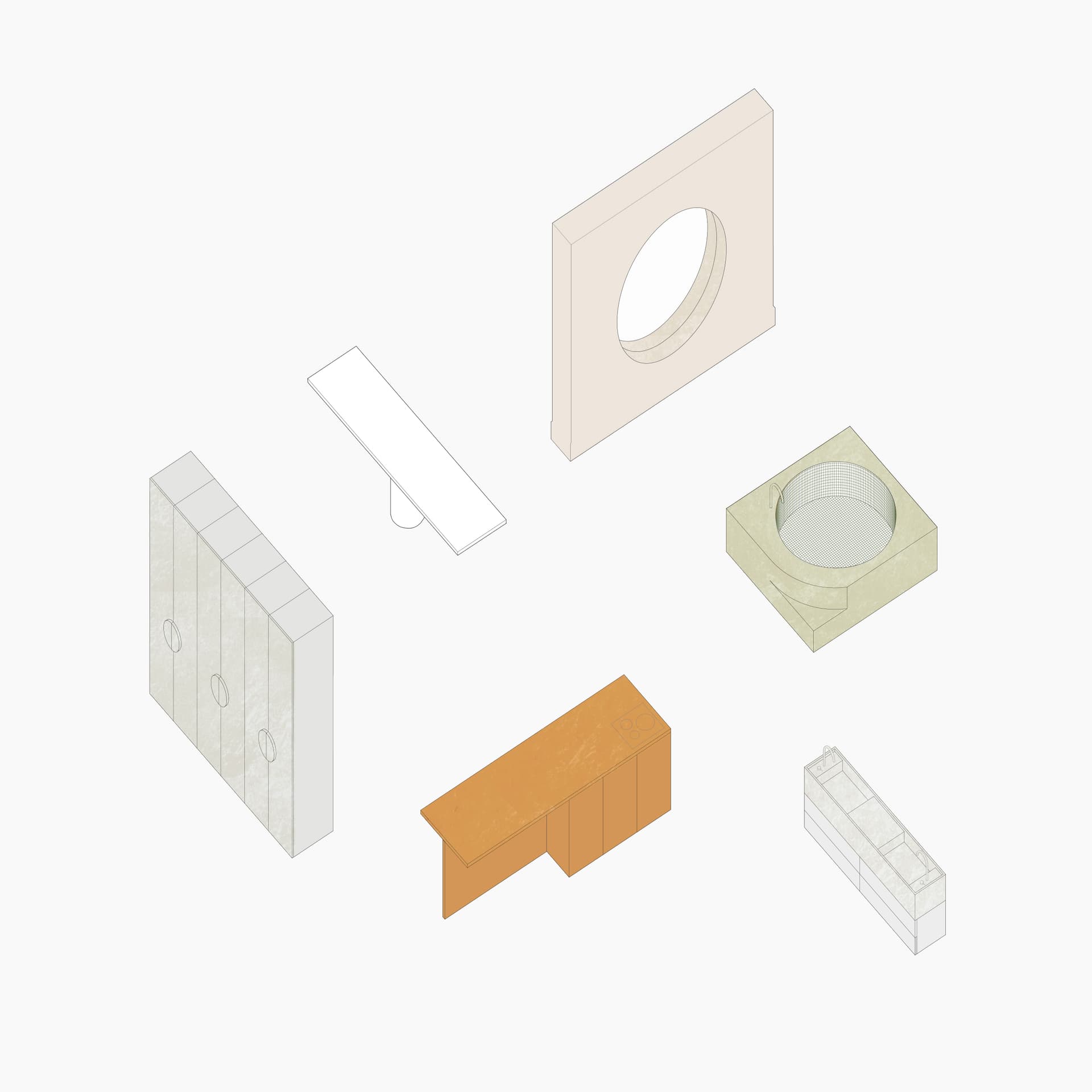 Axonometric image 1 for CASA MZF